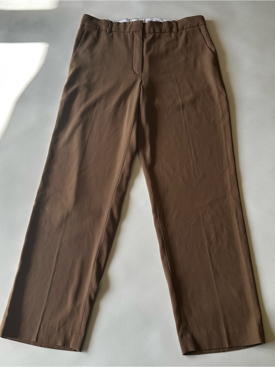 Babaton Pants - Babaton Aritzia Brown Straight Leg Trousers Sz 12